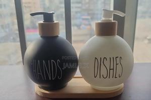 3-in-1 Refillable Ceramic Bottle Set – Bamboo Base - Pm - thumbnail 2