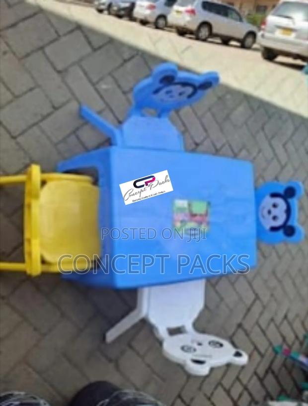 4 Panda Baby Chair + Small Rectangle Play Set. - main view