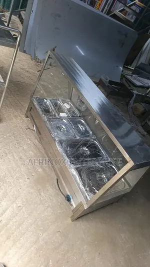 6 Inserts Food Warmer Display, Table Top Electric Food Warmer