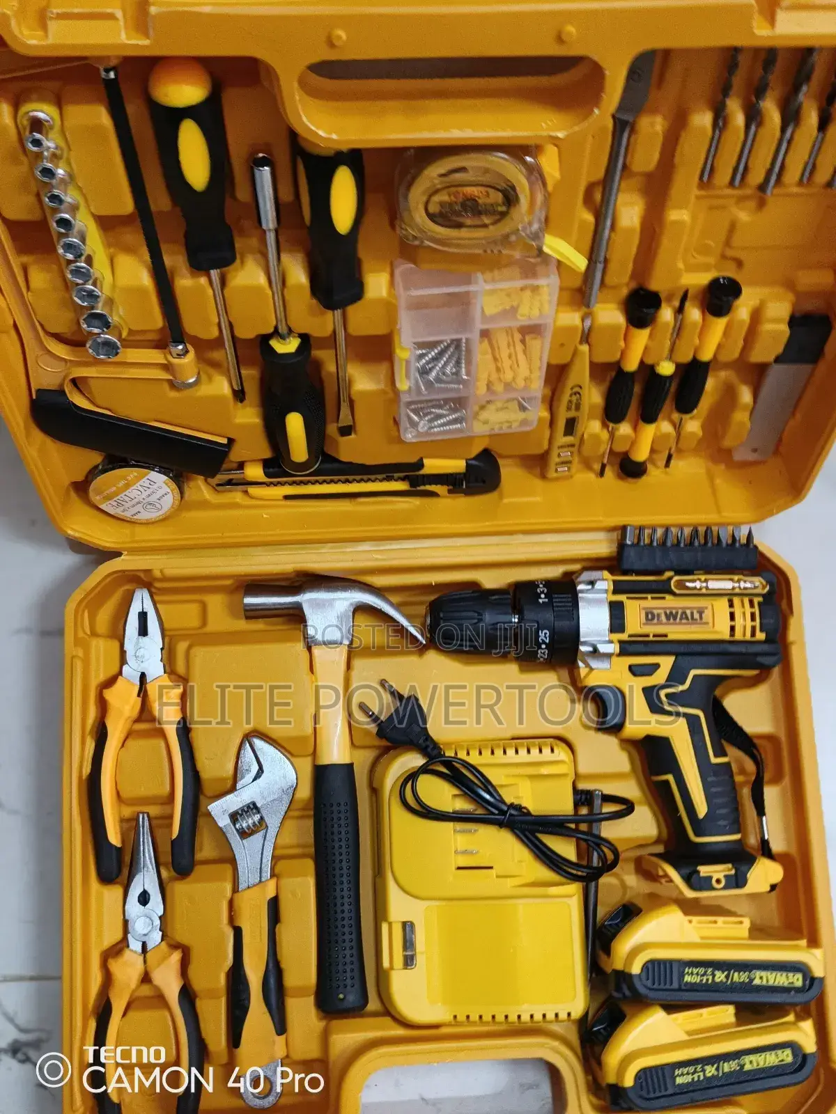 Professional Cordleset 2 Batteries /Cordless Dewalt Drill