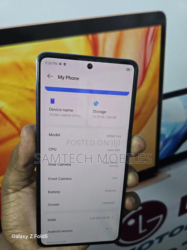 Tecno Camon 20 Pro 256 GB Blue - thumbnail 3
