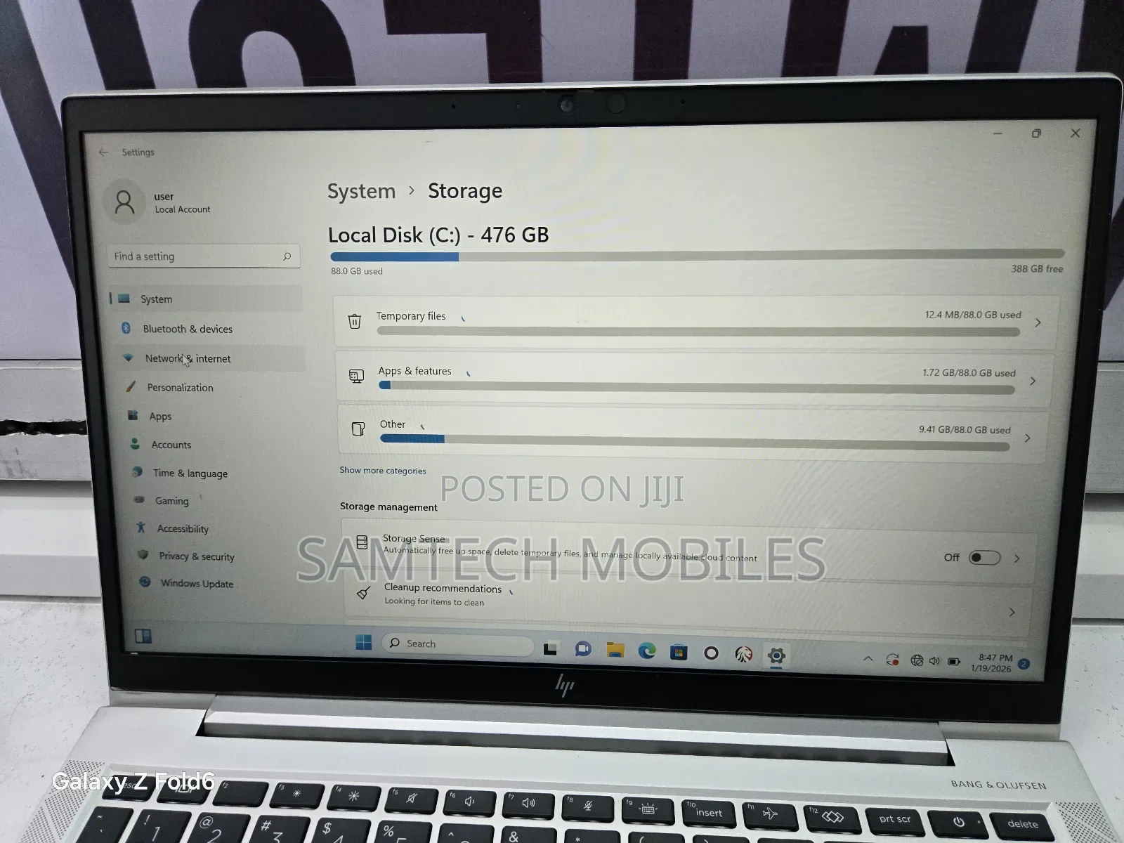 Laptop HP EliteBook 840 G7 16GB Intel Core i7 SSHD (Hybrid) 500GB