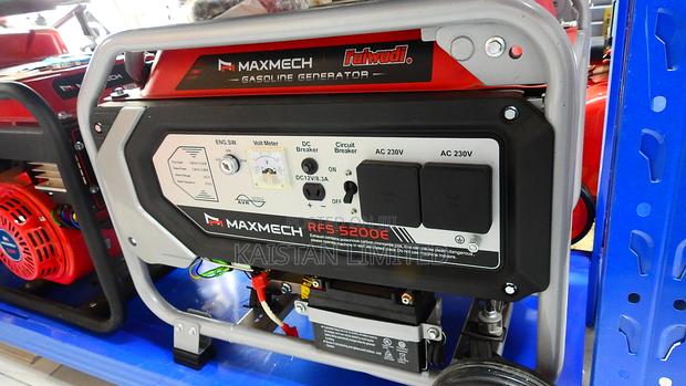 Maxmech 3.8kva /3.0kwarfs5200e Petrol Generator With Key Start