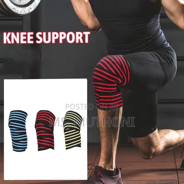 A Pair for Hook Loop Fitness Knee Wraps* - thumbnail 5