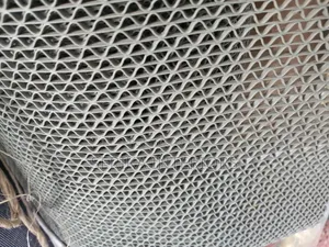 Grey Perforated Mats Environmental Friendly PVC Bathroom Mats
