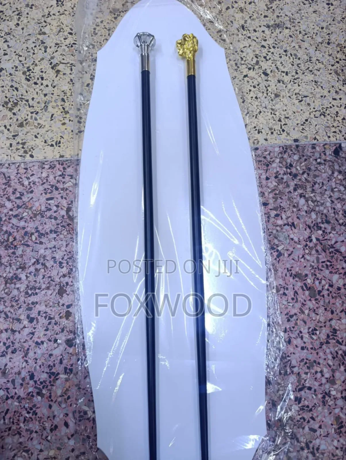 Fancy Designer Metallic Walking Sticks.