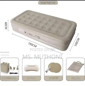 (190x100x40cm )Self Inflating Bed +2 Inflatable Pillows