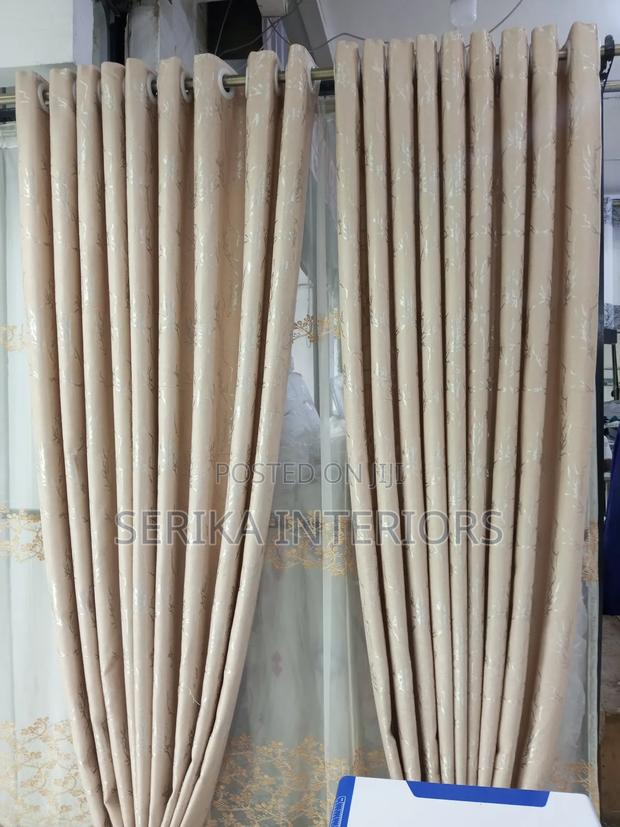 Curtains Baige Curtains Environmental Friendly Dust Sorted - main view