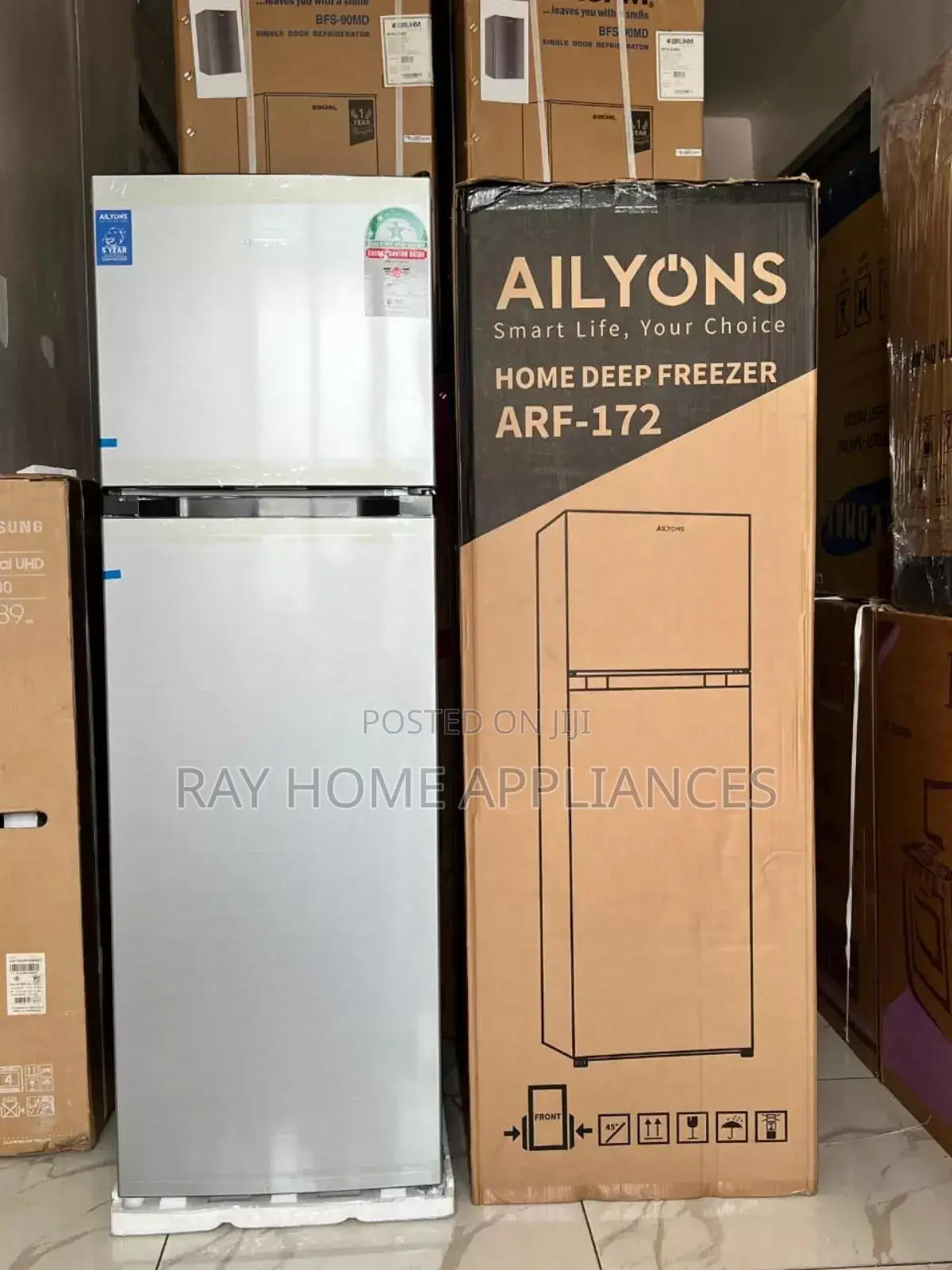 168litres Ailyons Double Door Refrigerator