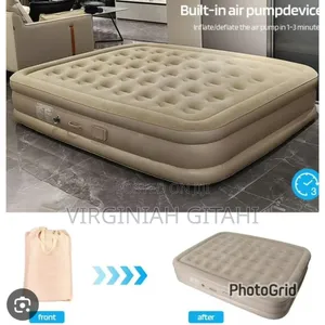 *200x150x40cm (5×6ft) Double Size Self Inflating 1 Bed and 2 Pillows