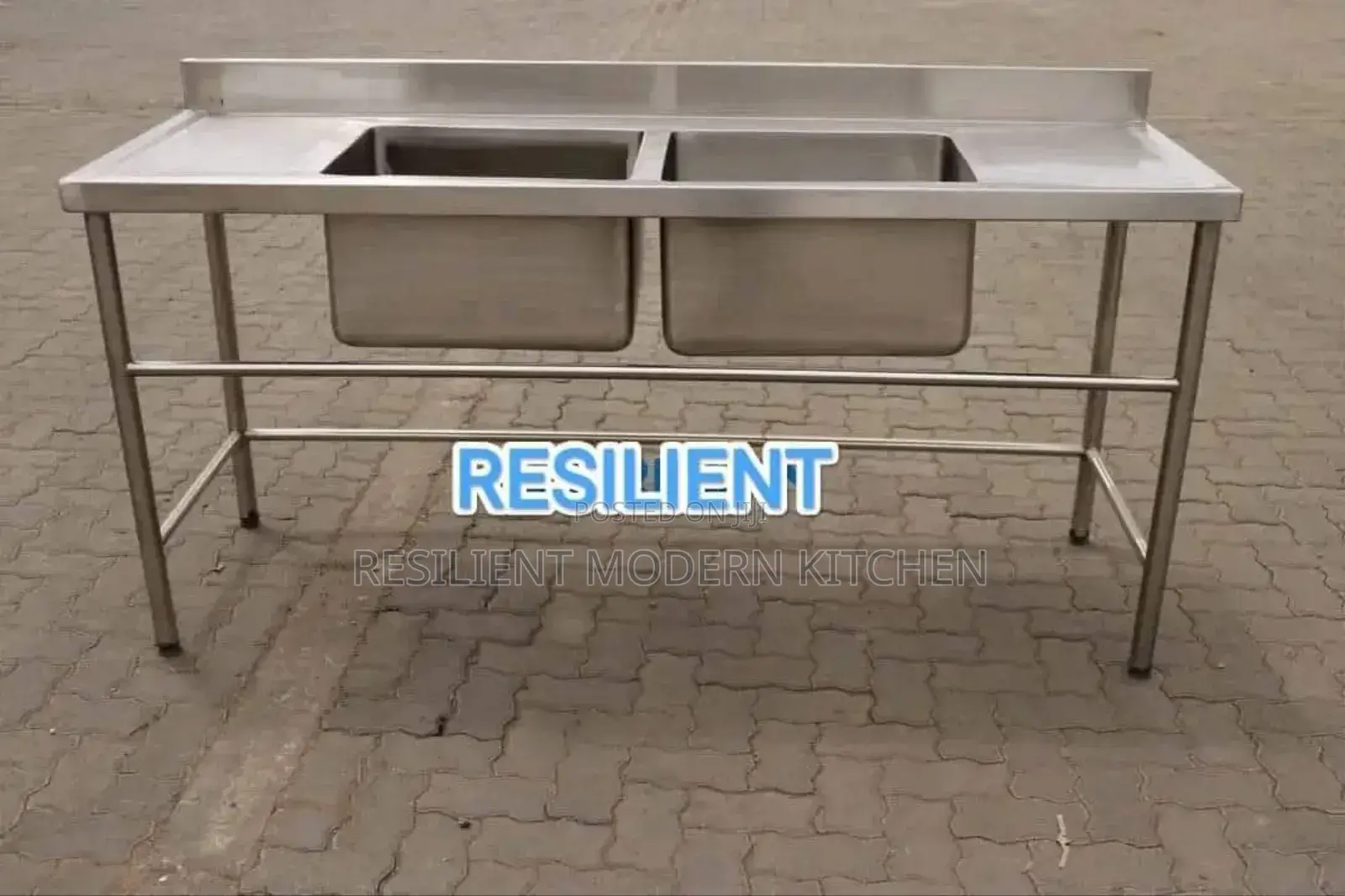 Stainless Double Sink Middle Bowl
