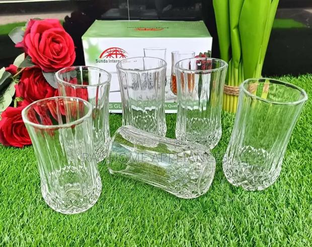 6pieces Set Long Diamond Glasses - main view