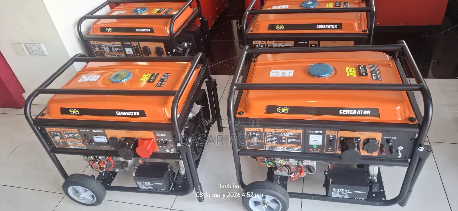9kva Hisaki Petrol-powered Portable Generator