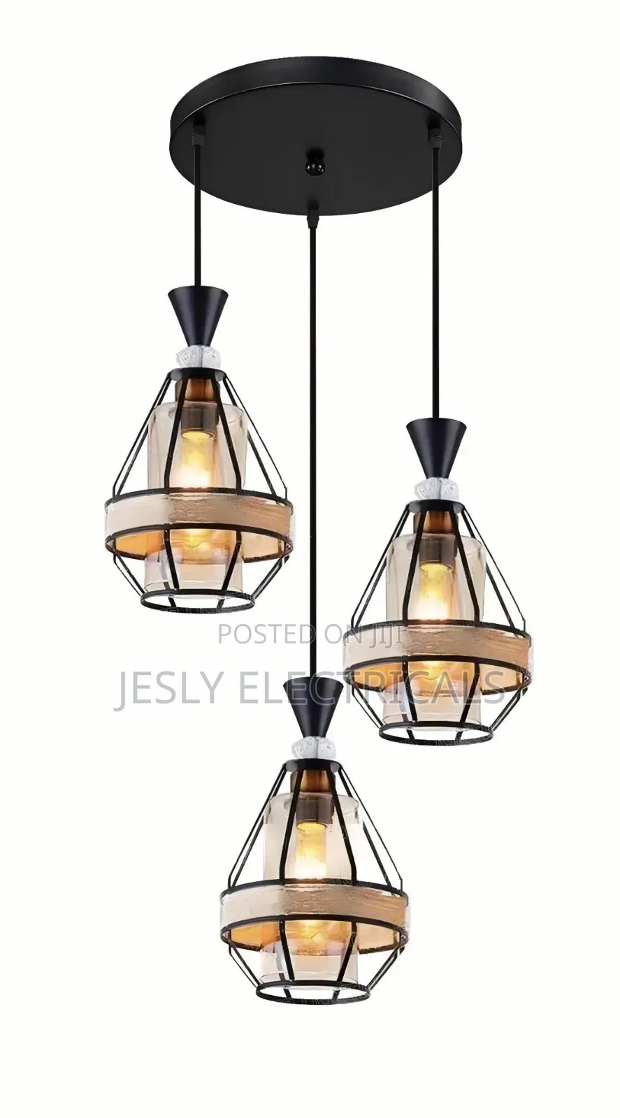 Assorted 3-Light Pendant Chandeliers
