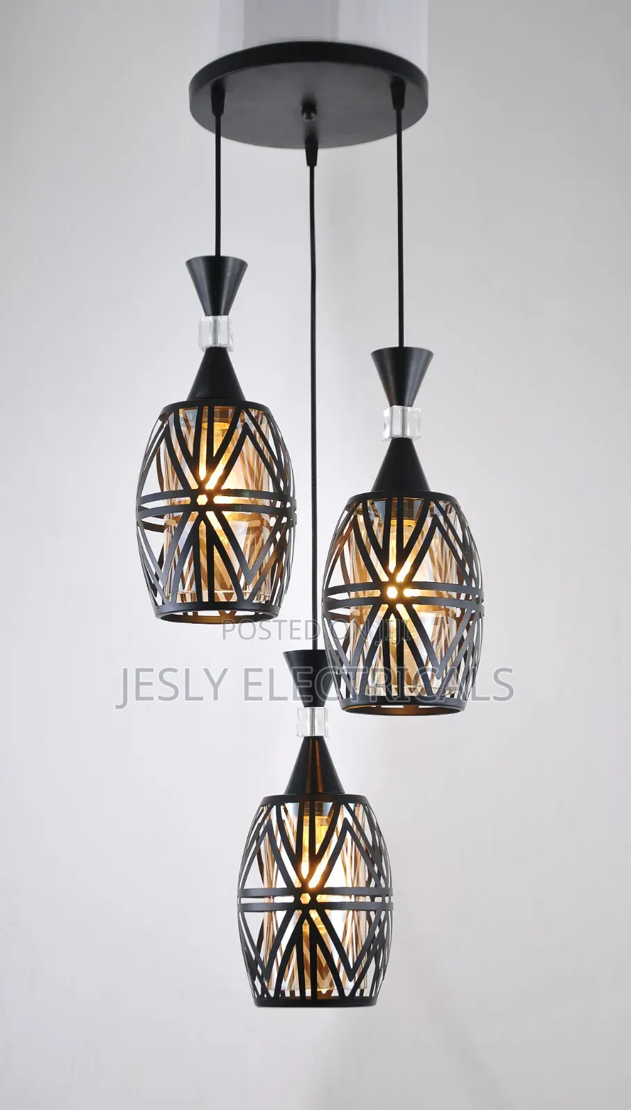 Assorted 3-Light Pendant Chandeliers