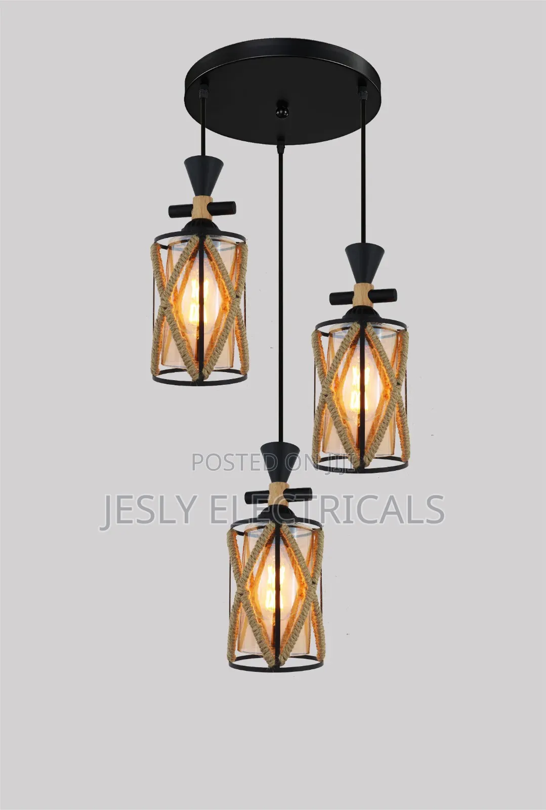 Assorted 3-Light Pendant Chandeliers