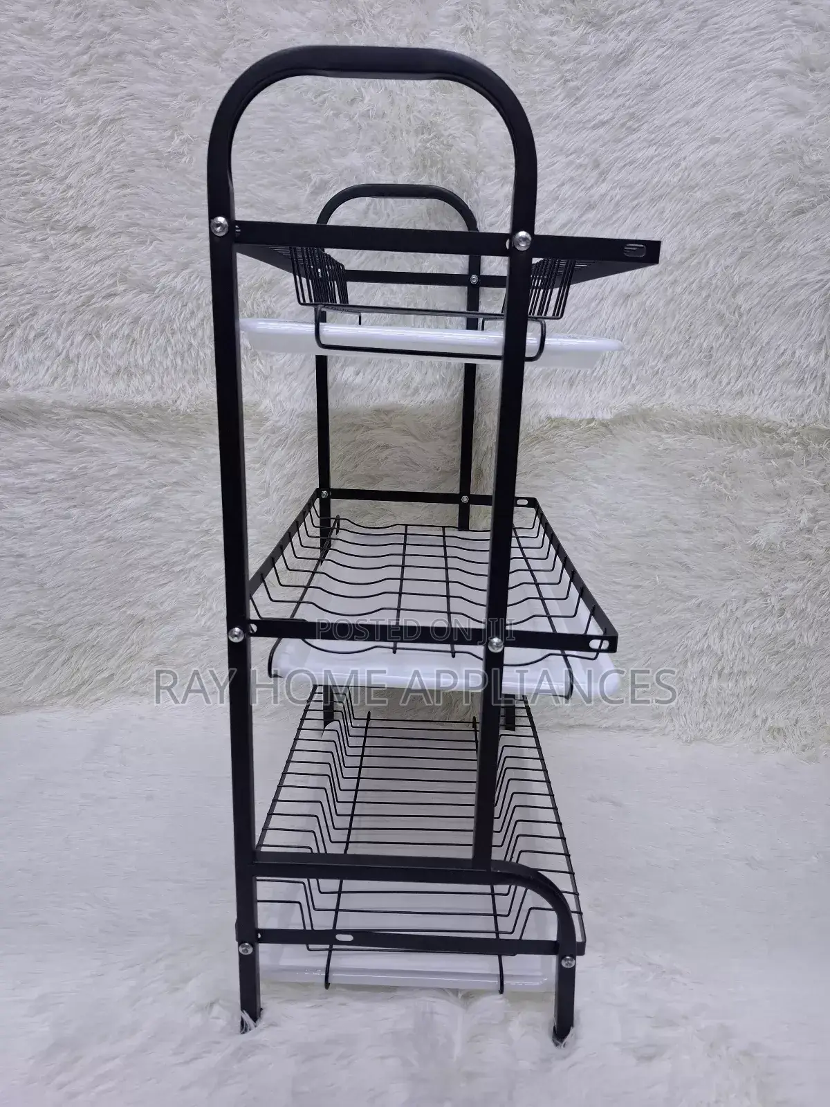 3 Tier High Quality Carbon Steel Dish Rack Heavy Gauge Steel