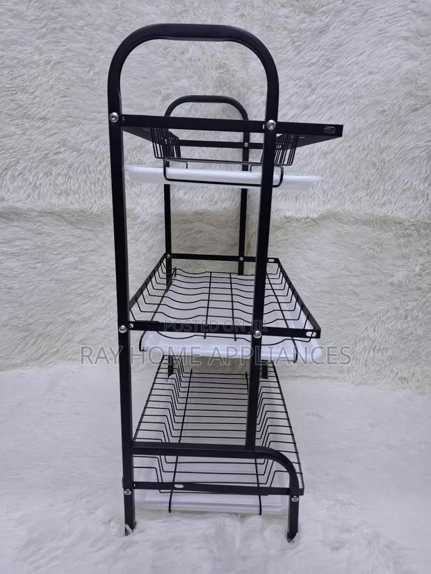 3 Tier High Quality Carbon Steel Dish Rack Heavy Gauge Steel