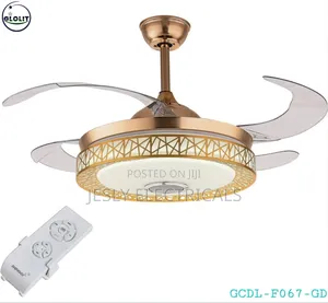 Glolit Chandelier With Ceiling Fan