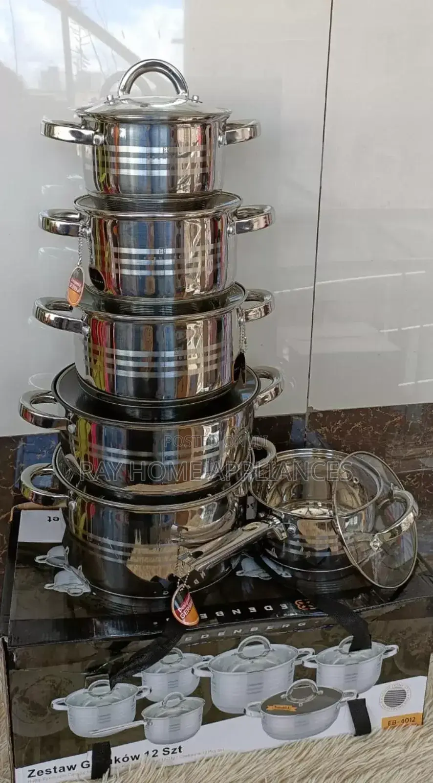 Stainlesscookware 12pcs Capacity Litres*
2.,6.5