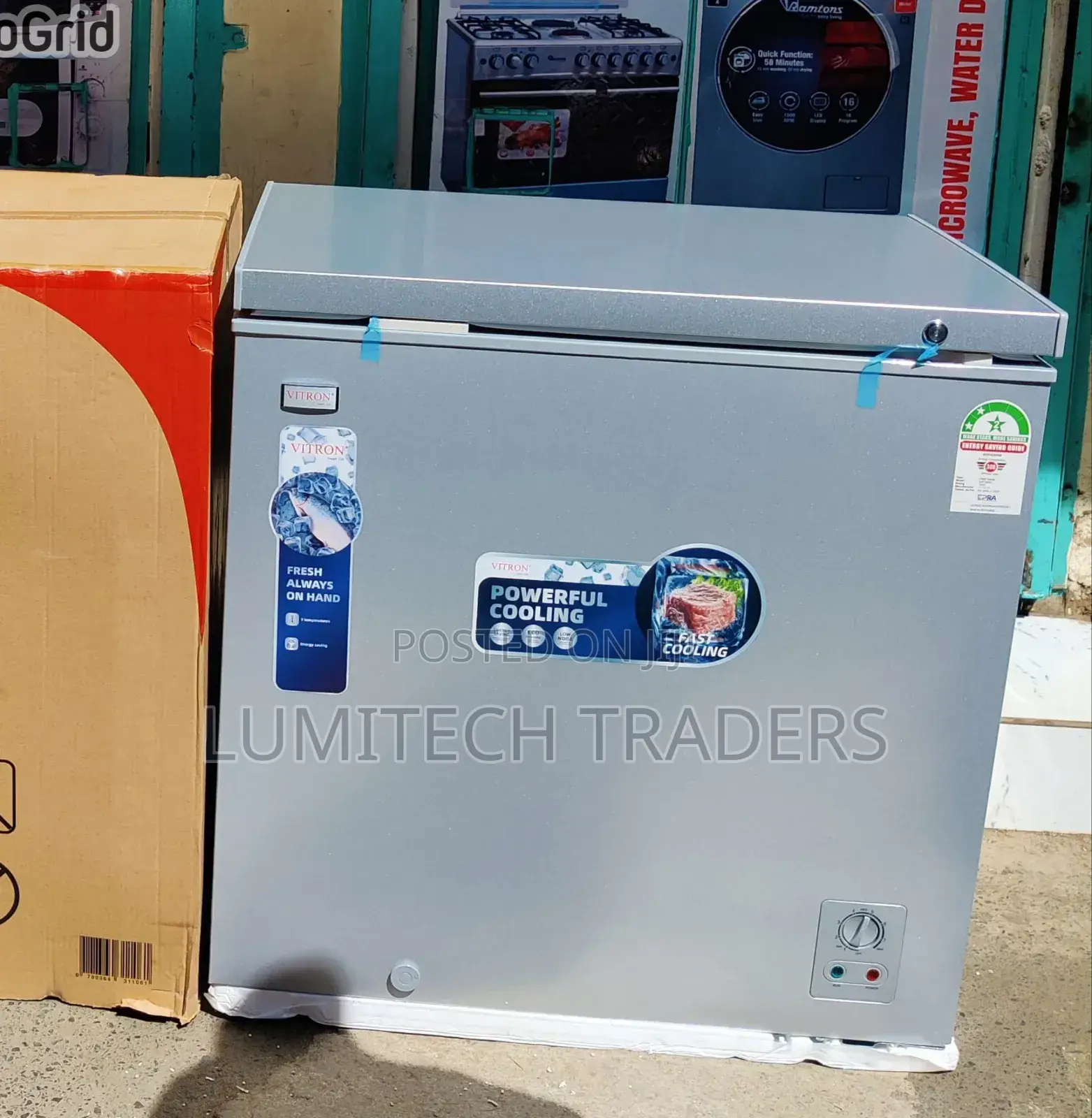 Vitron Vdf198sg 198l Chest Freezer -Silver