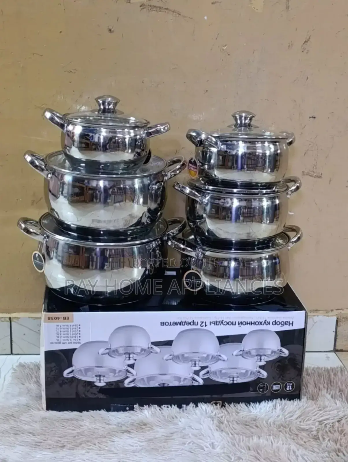 12pcs Edenberg Stainlessset
Capacity
1.9ltrs
2.6l
3.6l
4.7l
6.1l
7.6l
