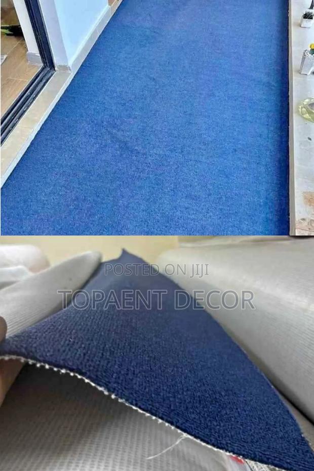 Nevy Blue And Sky Blue Cozzy And Classy Wall To Wall Carpets - main view