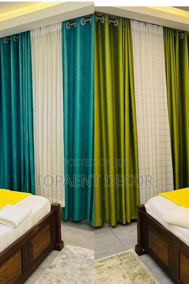 Styled Living With Modern Design Window Curtains - main view