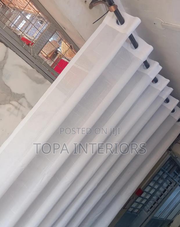 White Beta Sheer for Doors and Windows - main view