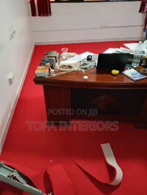 Office Floor Insulation Wall to Wall Delta Red Carpets