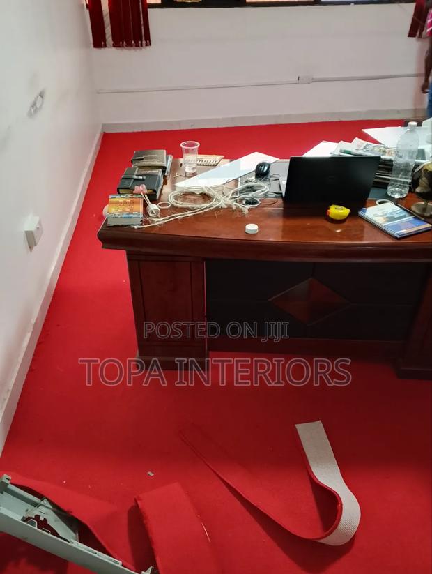 Office Floor Insulation Wall to Wall Delta Red Carpets