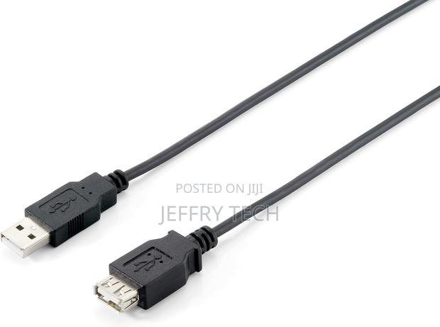 Equip Usb Cable a -> a Male/Female 5 M Polybag Black - main view