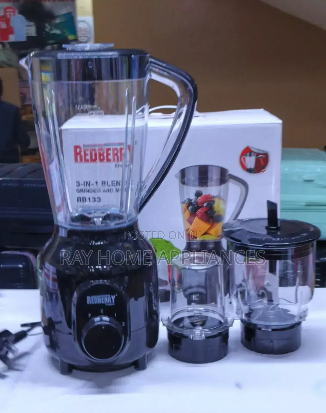 Redberry 3 in 1 Blender
Blender,Chopper and Grinder Excellent Quality