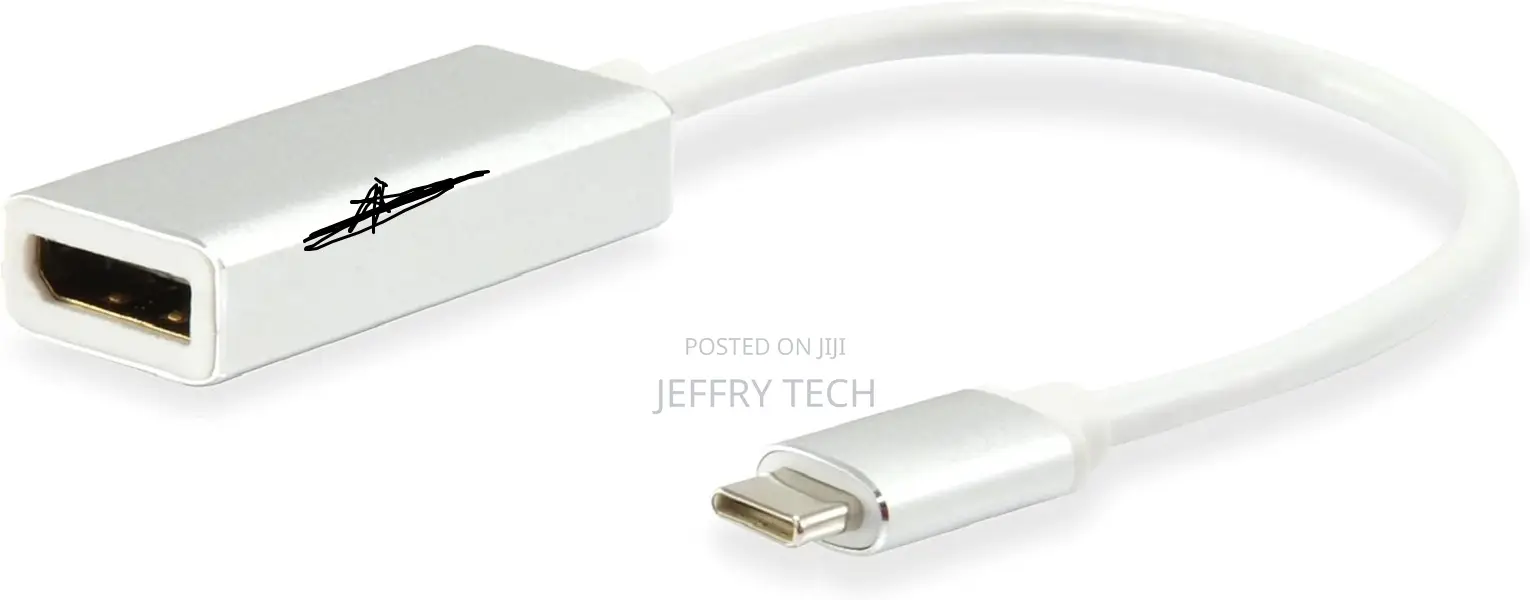 Usb Type C Displayport White Cable Interface/Gender Adapter – Cable