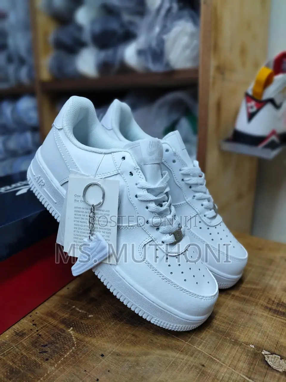 White Nike Air Force 1 Low-Top Sneakers