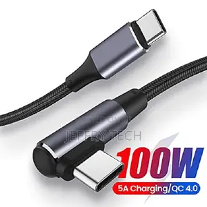 Type C to Type-C Fast Pd Charging Cable (2 Meters, Black)