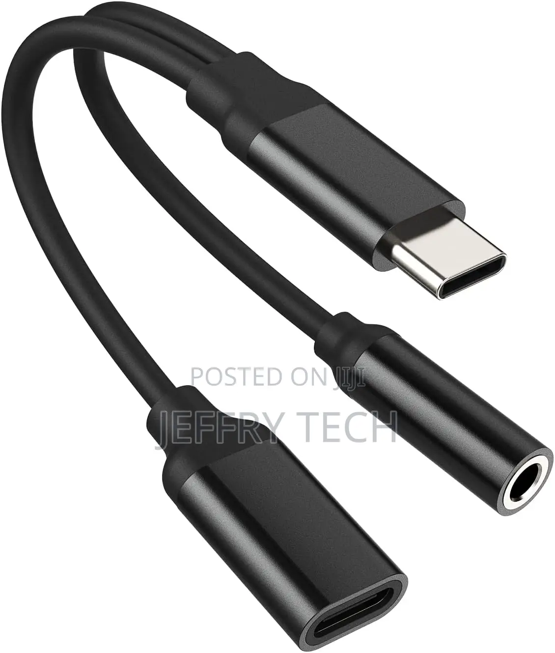 Usb-C to 3.5mm Headphone Adapter(2in1) Dac Type C Charger Jack Splitt
