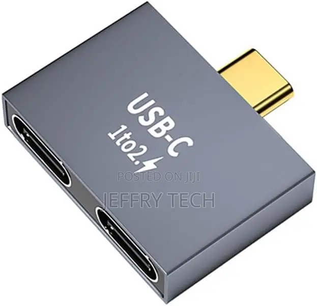 Type-C Splitter Usb C Male to Dual Usb C Female Pd Charger Data Transf