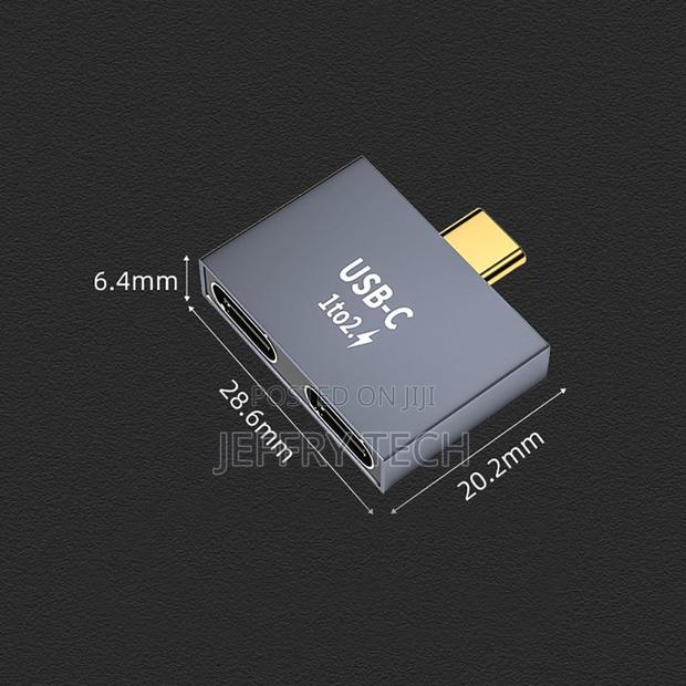 Type-C Splitter Usb C Male to Dual Usb C Female Pd Charger Data Transf - thumbnail 2