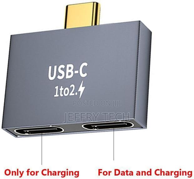 Type-C Splitter Usb C Male to Dual Usb C Female Pd Charger Data Transf - thumbnail 3