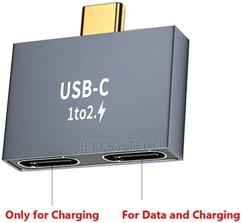 Type-C Splitter Usb C Male to Dual Usb C Female Pd Charger Data Transf