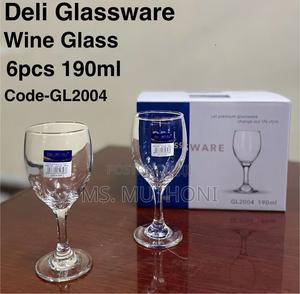 * 190 Ml ,6 PCS Delisoga Gl2004 Wine Glasses - thumbnail 2
