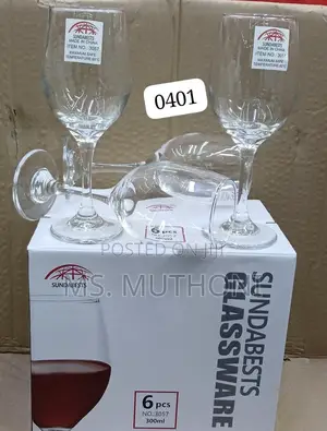 * Set of Six Sundabests 300ml Wine Glasses.