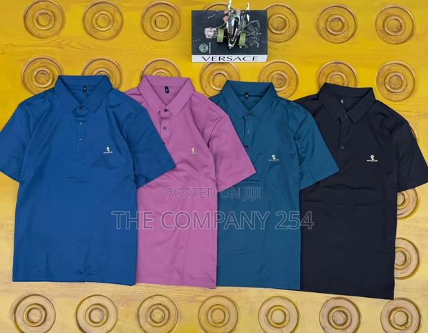 Quality Casual Collar Short Sleeve Polyester Silky Shirt - thumbnail 3