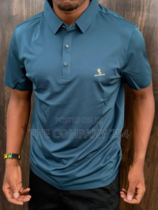 Quality Casual Collar Short Sleeve Polyester Silky Shirt - thumbnail 5
