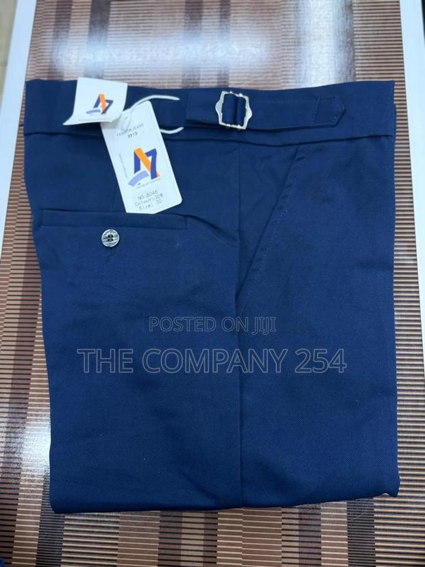 Quality Casual Vintage Plain Official Adjustable Chino Pant Available