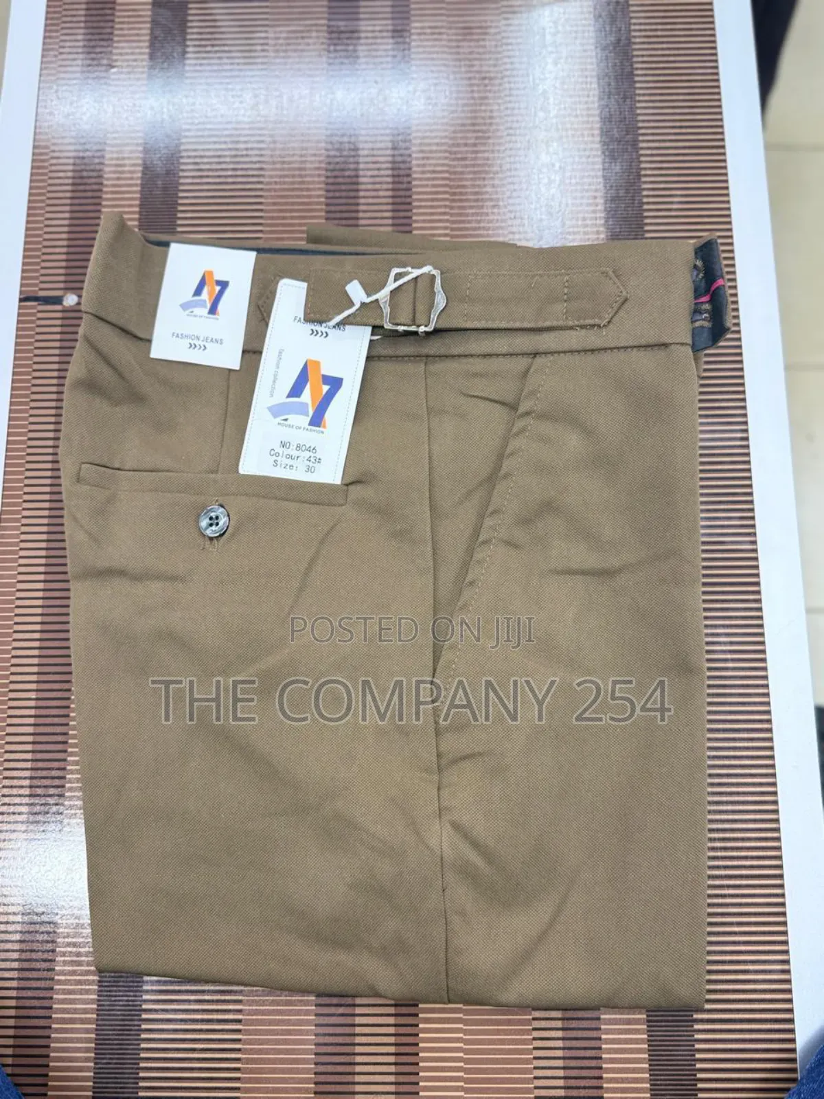 Quality Casual Vintage Plain Official Adjustable Chino Pant Available