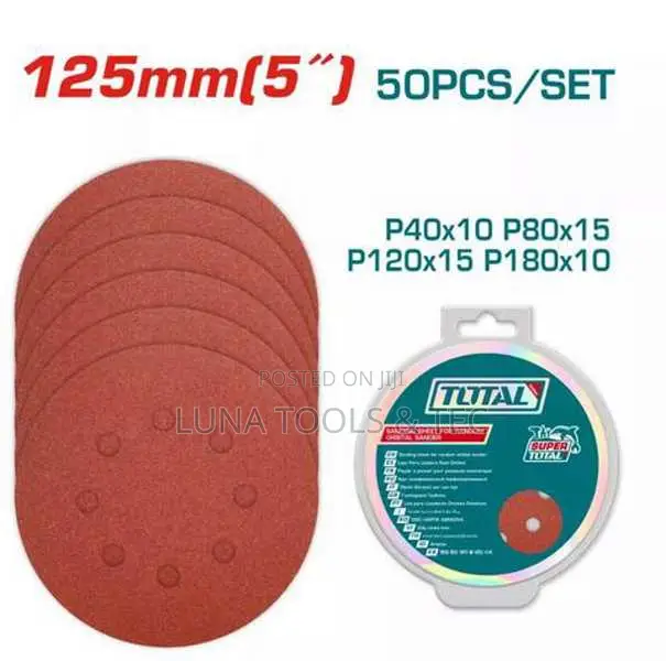 Total Sanding Sheet for Random Orbitalsandersize:125mm50pcs