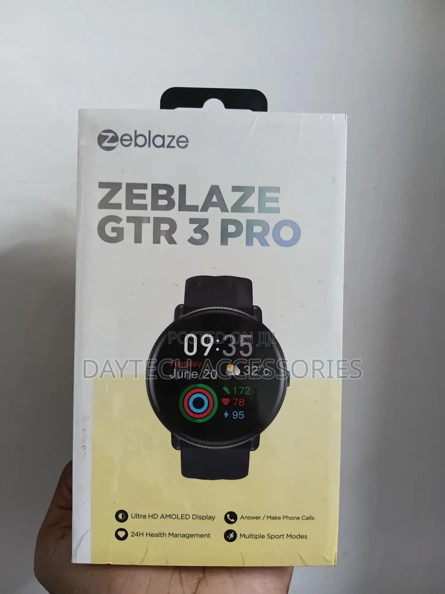 Zeblaze GTR 3 Pro Amoled Display Smart Watch Fitness Wellness.