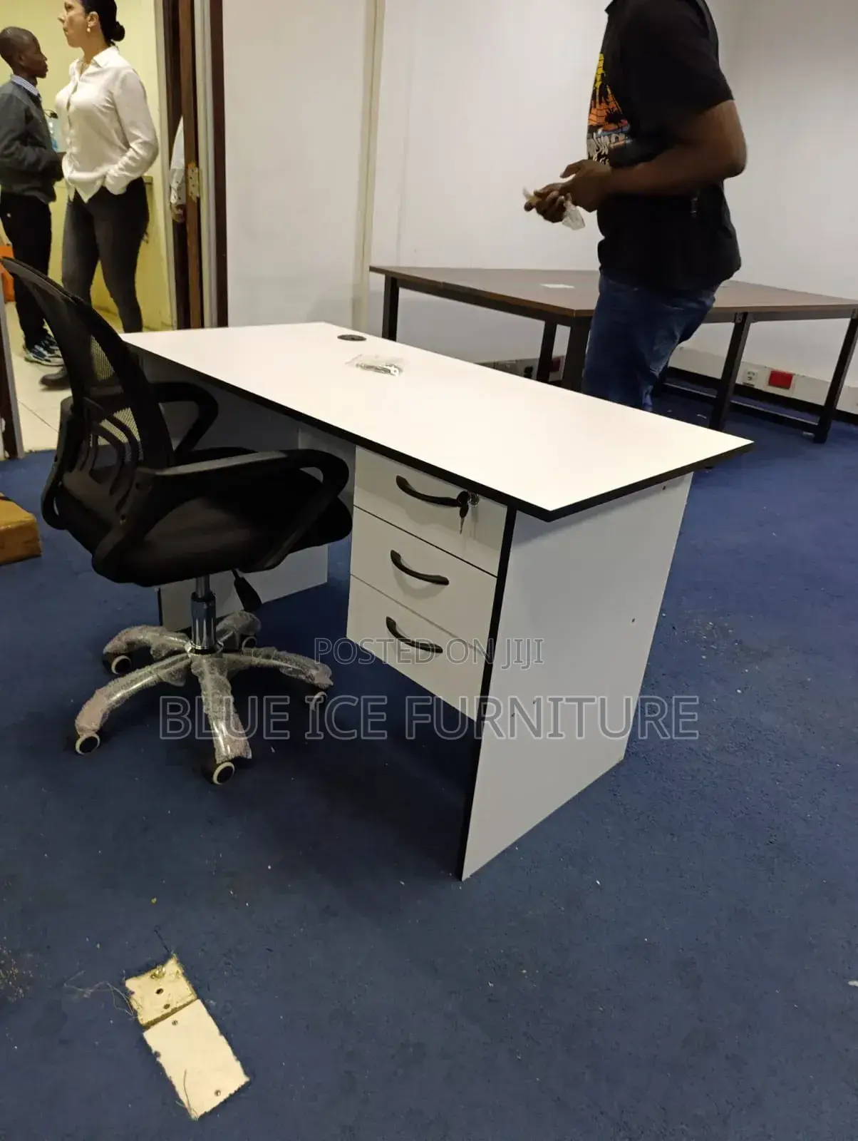 Office Headrest Chair And Desk